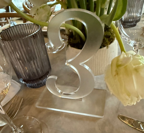Acrylic Table Numbers