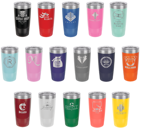 20 oz Skinny Holographic Glitter Insulated Tumbler Laser Engraved with —  Bulk Tumblers