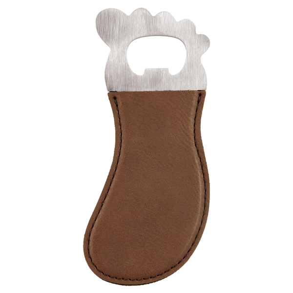 Magnetic Leatherette Bottle Opener - Barefoot