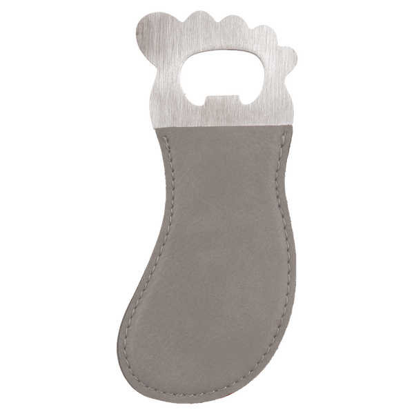 Magnetic Leatherette Bottle Opener - Barefoot