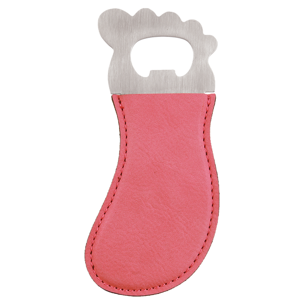 Magnetic Leatherette Bottle Opener - Barefoot