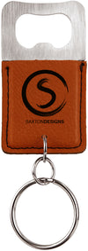 Leatherette Bottle Opener Key Chain