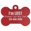 Pet ID Tag Bone SM (1 1/8