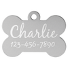 Pet ID Tag Bone SM (1 1/8