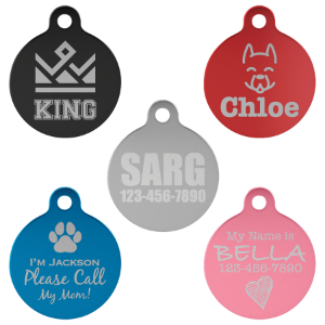 Pet ID Tag Round SM (1