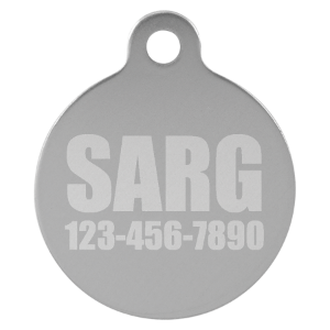 Pet ID Tag Round SM (1