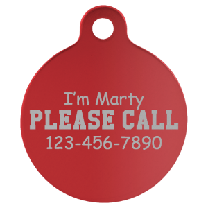 Pet ID Tag Round LG (1 1/5