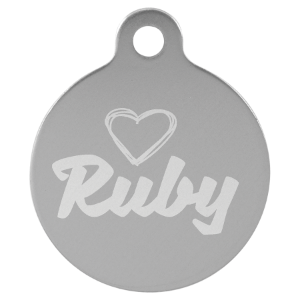 Pet ID Tag Round LG (1 1/5