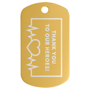 Pet ID Tag Oval (1 1/8
