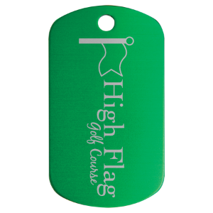 Pet ID Tag Oval (1 1/8