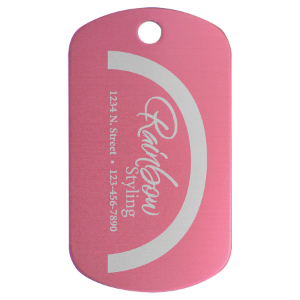 Pet ID Tag Oval (1 1/8
