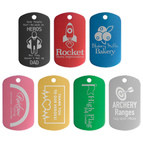 Pet ID Tag Oval (1 1/8