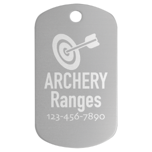 Pet ID Tag Oval (1 1/8