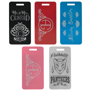 Anodized Aluminum Full Color Luggage Tags