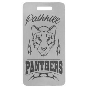 Anodized Aluminum Full Color Luggage Tags